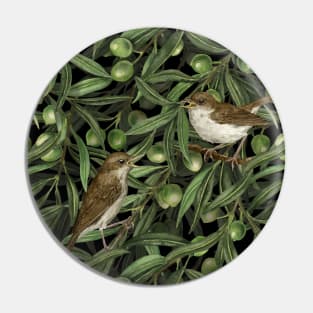 Nightingales in the olive tree Pin