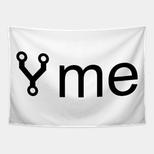 Fork Me - Funny Programmer Design with Git Fork Symbol Tapestry