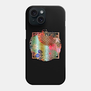 Japanese Design Floral Cherry Blossom Retro Art Earth Colours Streetwear Urban 552 Phone Case