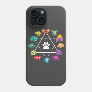 Color Wheel Of Cute Dogs Art Teacher Dog Lover Artist Phone Case