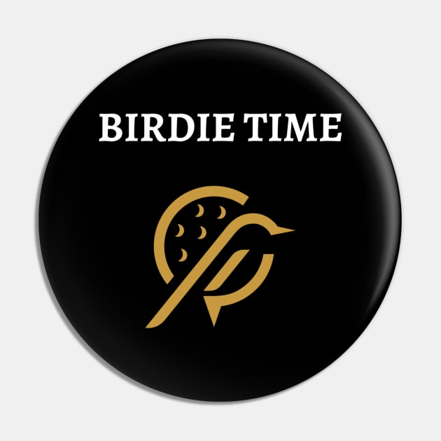 Birdie Time Fun Golf Apparel Pin by Topher's Emporium