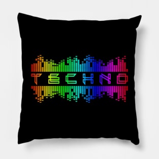 Techno EDM Equalizer Club Festival Music Pillow