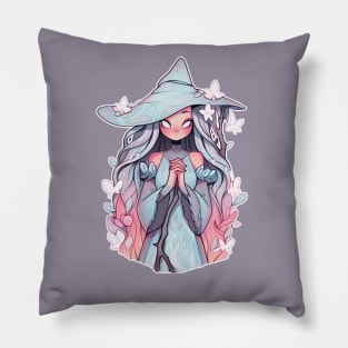 Hunted Witchy Girl Pillow