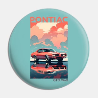 Timeless Thrills: The 1969 Pontiac GTO Tribute Design Pin