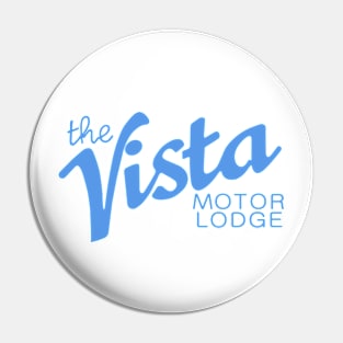 Hello Tomorrow! The Vista Motor Lodge Logo Pin