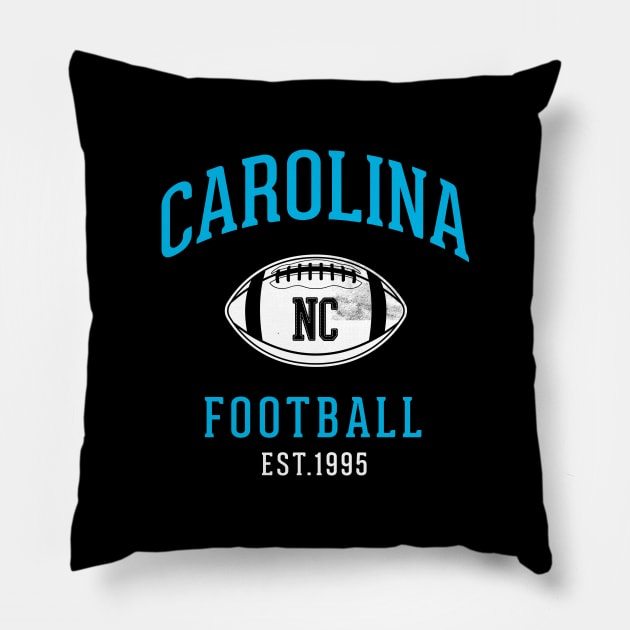 Vintage Carolina Panthers Tailgate Party gift Pillow by BooTeeQue