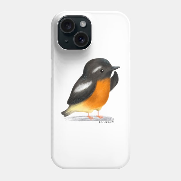 Mugimaki Flycatcher Bird Phone Case by julianamotzko