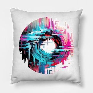 World City Circle Of Life Optimistic Fun Abstract Pillow