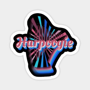 Harpoogie Retro Maroon Magnet