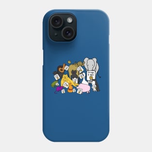 Group of Cute Animals say Drugs Are Bad Phone Case
