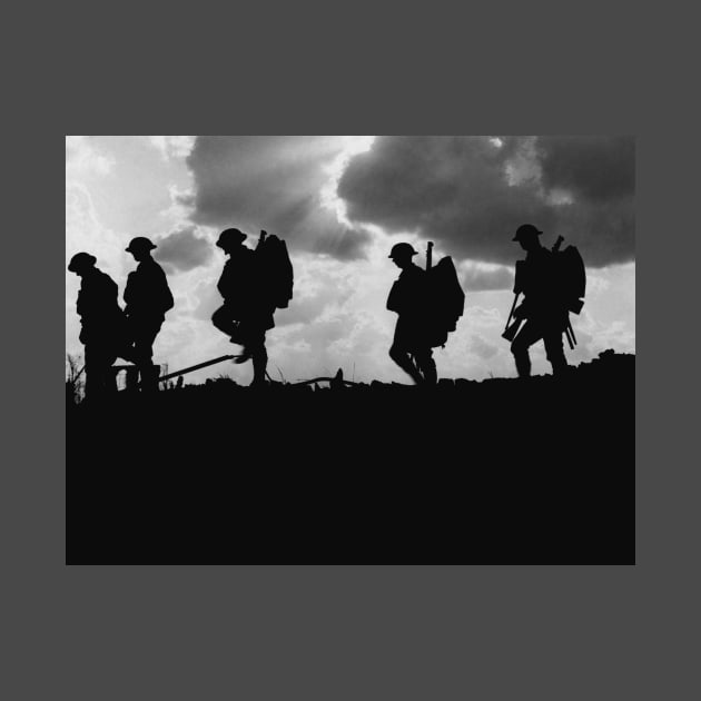 WWI Soldier Silhouettes - Battle of Broodseinde by warishellstore