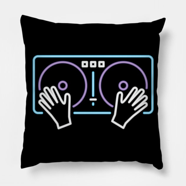 DJ - Disc Jockey Pillow by KC Happy Shop