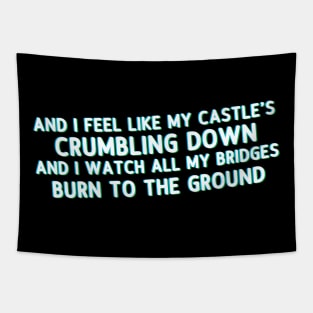 Castles crumbling Tapestry