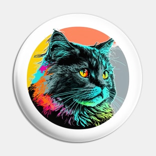 Pawsitively Adorable: Unique Cat Illustrations for Cat Lovers Pin