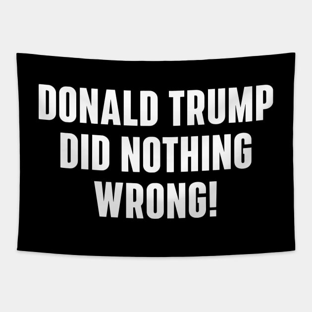 Donald-Trump-did-nothing-wrong Tapestry by SonyaKorobkova