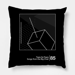 Tears For Fears - Songs from the Big Chair / Minimalist Graphic Artwork Pillow