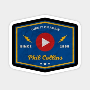 Phil Collins // Play Button Magnet