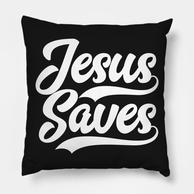 Jesus Saves Bible Scripture Verse Christian Pillow by sacredoriginals