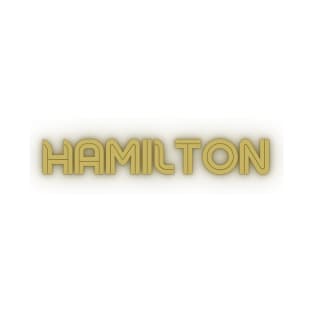 Hamilton Retro Word Art T-Shirt