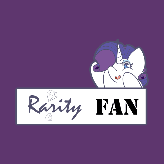 Rarity Fan Badge by kelsmister