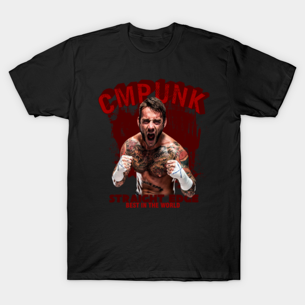 cm punk - Straight Edge - Cm Punk - T-Shirt