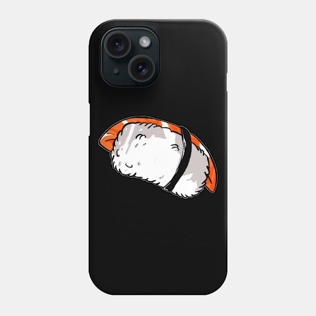 Nigiri sake - salmon black Phone Case by Uwaki