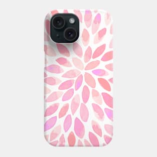 Watercolor brush strokes - pastel pink Phone Case