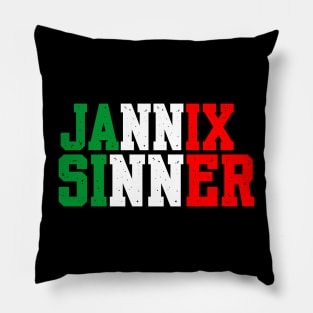 Jannix sinner _ Tennis player Pillow