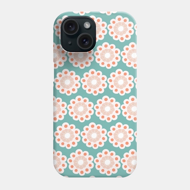 Teal Daisies Phone Case by Aliz Arteta Design