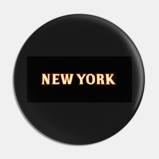 New York city face mask design A Pin