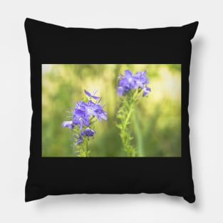 Two blue veronica flowers Pillow