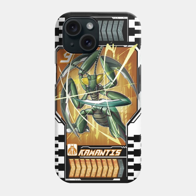 KAMEN RIDER GOTCHARD RIDE CHEMY CARD KAMANTIS Phone Case by Tokuproject