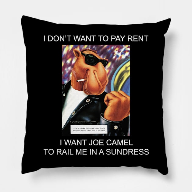 I Don't Want To Pay Rent, But I Do Want... Pillow by Bob Rose