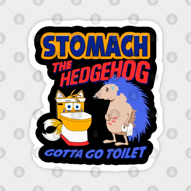 Stomach The Hedgehog Magnet by Bob Rose