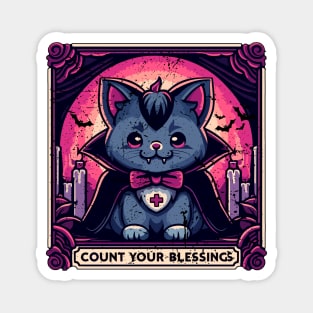 Neko vampire Count your blessings Magnet
