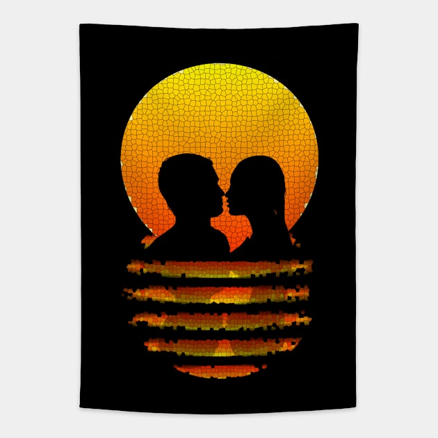 Romantic Sunset Tapestry by AngelsWhisper