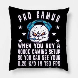 Gamer Gaming Progamer Setup Game Gambling FPS Pillow