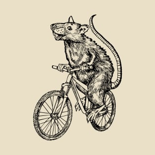 SEEMBO Rat Cycling Bicycle Cyclist Riding Bicycling Bike T-Shirt