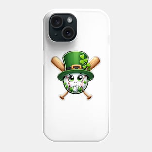 Kids Baseball St Patricks Day Shirt Ball Leprechaun Catcher Phone Case