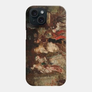 Garden Scene by Adolphe Monticelli Phone Case