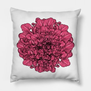 Pink Flower Pillow