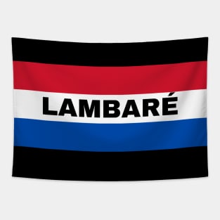 Lambaré City in Paraguay Flag Colors Tapestry