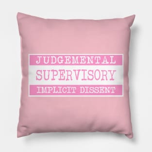 Pink Warning Pillow