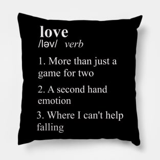 The definition of love Pillow
