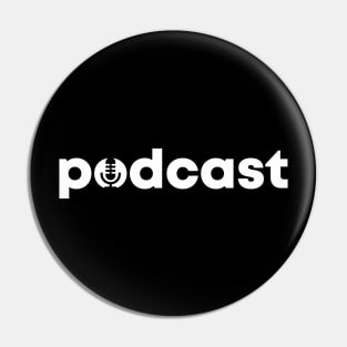 Podcast Wordmark Pin