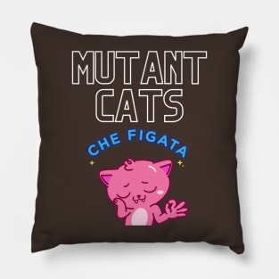 Mutant Cats (Che Figata) Who's Cool? Pillow