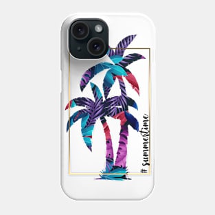 Summertime. Palm Phone Case