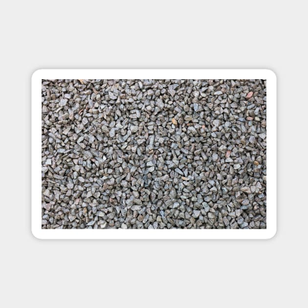 Tiny little stones on a stone beach. Magnet by textural
