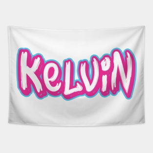 Kelvin Custom Your Name Cute Tapestry