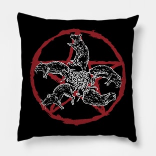 Satanic Ratking Pillow